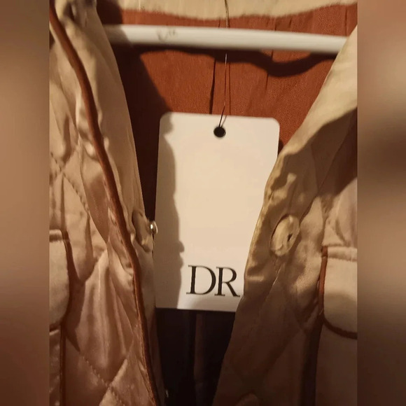 Daniel Rainn Women's Quilted Utility Jacket in Almond  X Small - Picture 4 of 7